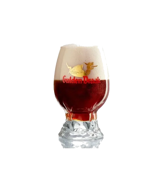 Gulden Draak Glas (Drakenei), fles bij slijterij t Bockje in Bathmen