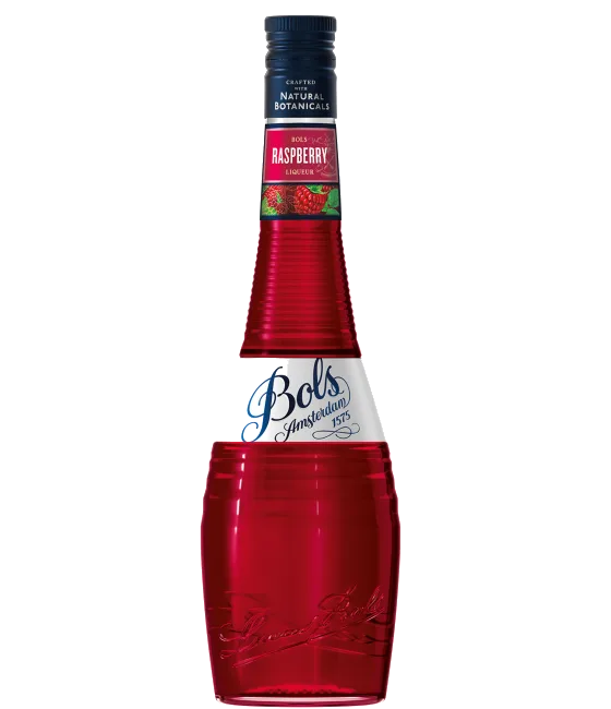 Bols Raspberry, fles bij slijterij t Bockje in Bathmen