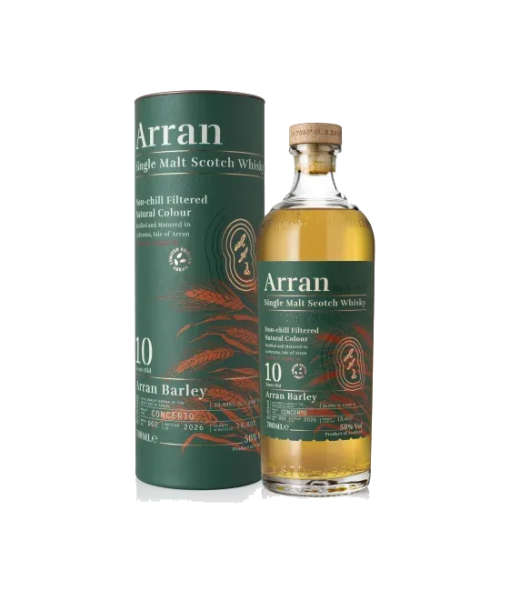 Arran Barley 10 Years Old Concerto, fles bij slijterij t Bockje in Bathmen