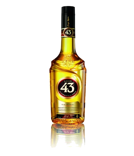 Licor 43, fles bij slijterij t Bockje in Bathmen