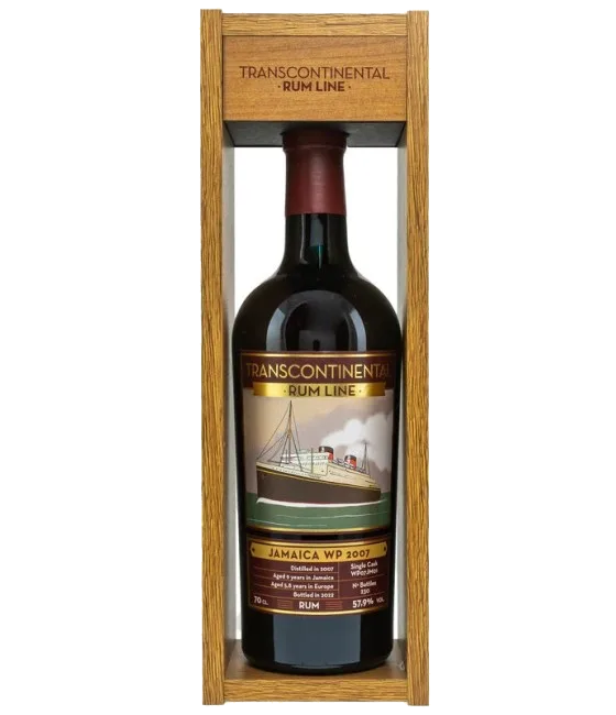 Transcontinental Rum Jamaica WP 2007, fles bij slijterij t Bockje in Bathmen