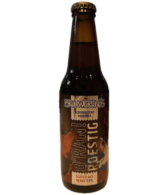 Brouwersnos D’ran Roestig, fles bij slijterij t Bockje in Bathmen