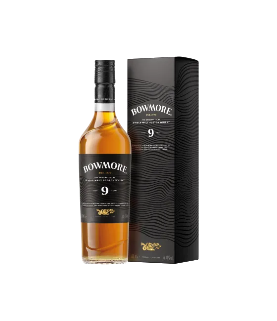 Bowmore Whisky 9 Years Old, fles bij slijterij t Bockje in Bathmen