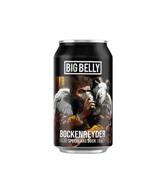Big Belly Brewing Bockenreyder Speculaas Bock, fles bij slijterij t Bockje in Bathmen