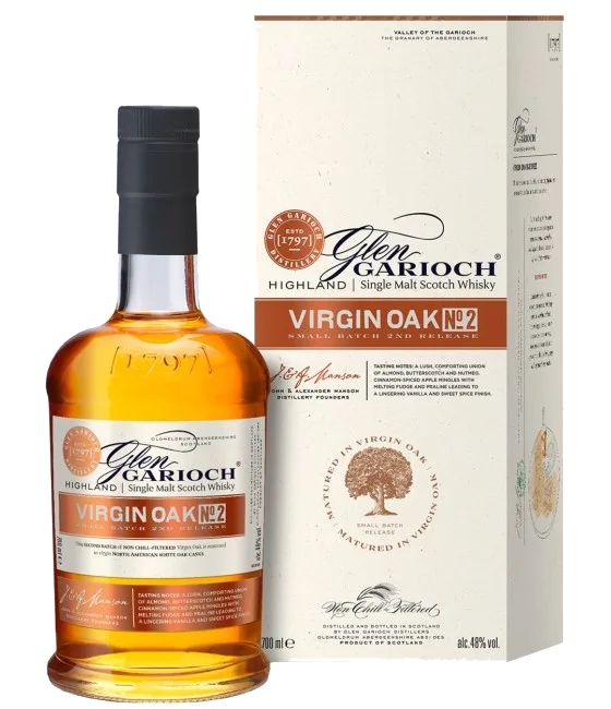 Glen Garioch Virgin Oak No. 2, fles bij slijterij t Bockje in Bathmen