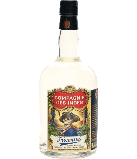 Compagnie Des Indes Tricorne White Rum, fles bij slijterij t Bockje in Bathmen