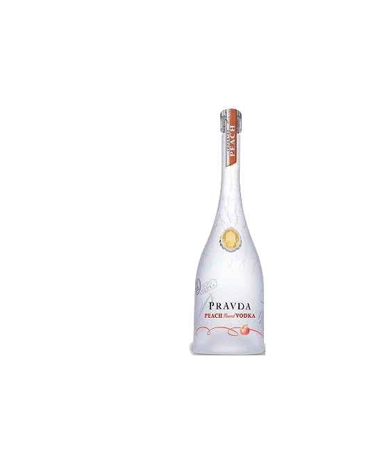 Pravda Peach, fles bij slijterij t Bockje in Bathmen