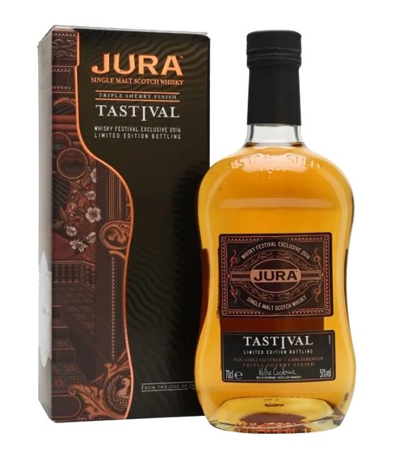 Isle of Jura Tastival Edition 2016 Single Malt Scotch Whisky, fles bij slijterij t Bockje in Bathmen