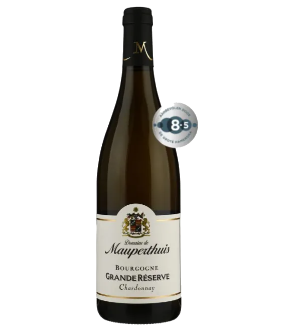Domaine de Mauperthuis Bourgogne Chardonnay Grande Reserve, fles bij slijterij t Bockje in Bathmen