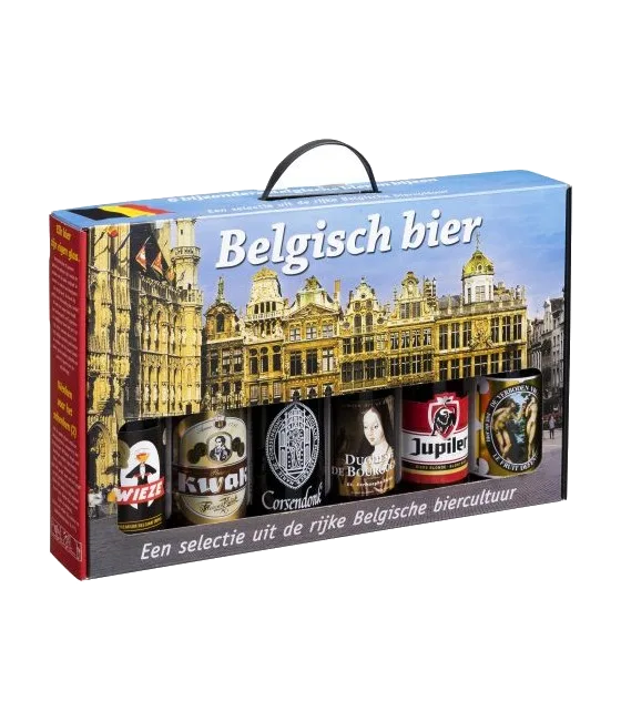 Geschenkverpakking 6 Belgische Bieren, fles bij slijterij t Bockje in Bathmen