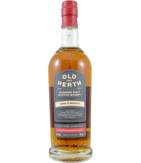 Old Perth Blended Malt Cask Strength, fles bij slijterij t Bockje in Bathmen