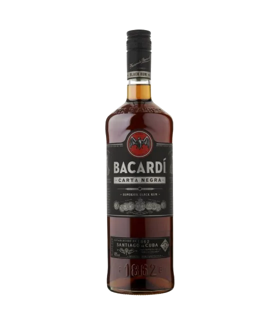 Bacardi Carta Negra 100 cl, fles bij slijterij t Bockje in Bathmen