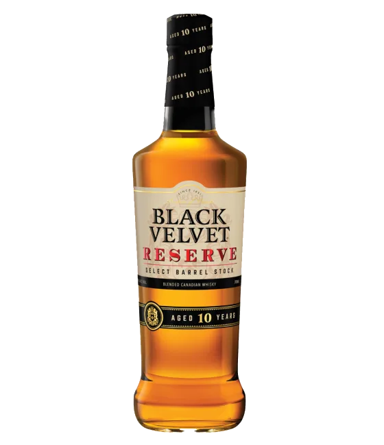 Black Velvet Reserve 10 Years Old, fles bij slijterij t Bockje in Bathmen