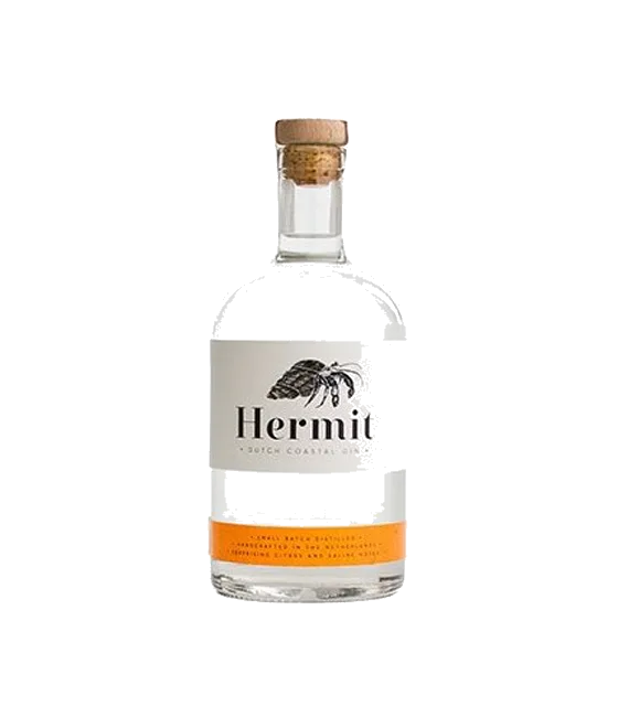 Hermit Dutch Coastal Gin, fles bij slijterij t Bockje in Bathmen