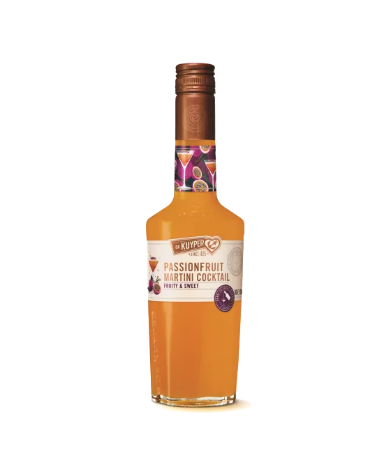 De Kuyper Passionfruit Martini Cocktail, fles bij slijterij t Bockje in Bathmen