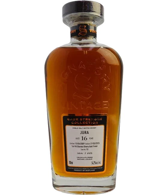 Signatory Vintage Isle of Jura 2009 16Y Cask Strength 15, fles bij slijterij t Bockje in Bathmen