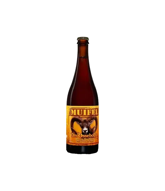 Muifel D’n Ossebock 75 cl, fles bij slijterij t Bockje in Bathmen