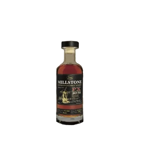 Millstone Pedro Ximénez Cask 20YO – Cask Strength Special 21 Zuidam Distillers, fles bij slijterij t Bockje in Bathmen