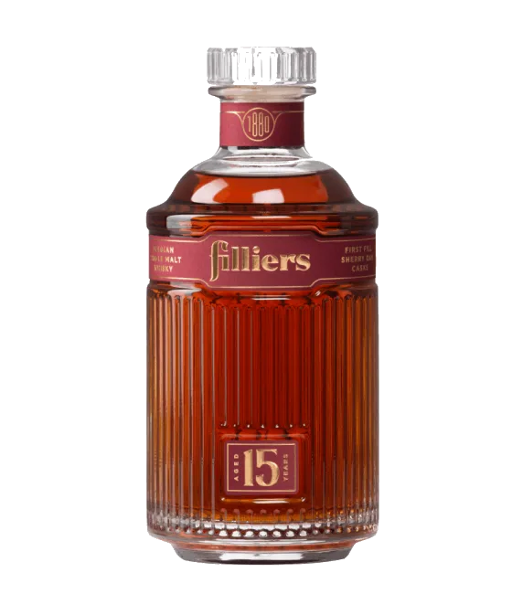 Filliers 15 Years Old Single Malt Sherry Oak, fles bij slijterij t Bockje in Bathmen