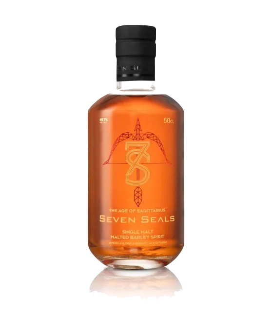 Seven Seals The Age of Sagittarius, fles bij slijterij t Bockje in Bathmen