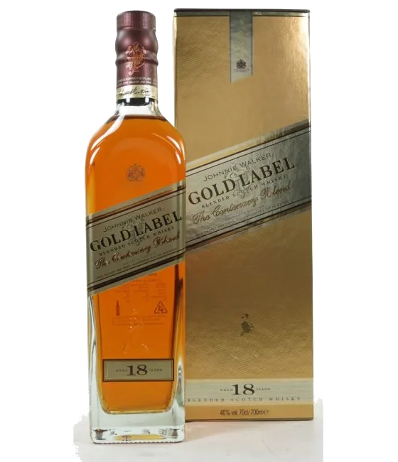Johnnie Walker Gold Label 18 Years, fles bij slijterij t Bockje in Bathmen
