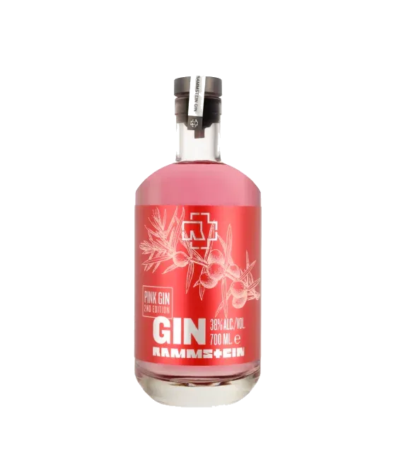 Rammstein pink gin, fles bij slijterij t Bockje in Bathmen