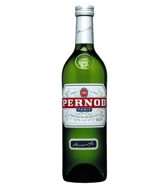 Pernod 40%, fles bij slijterij t Bockje in Bathmen