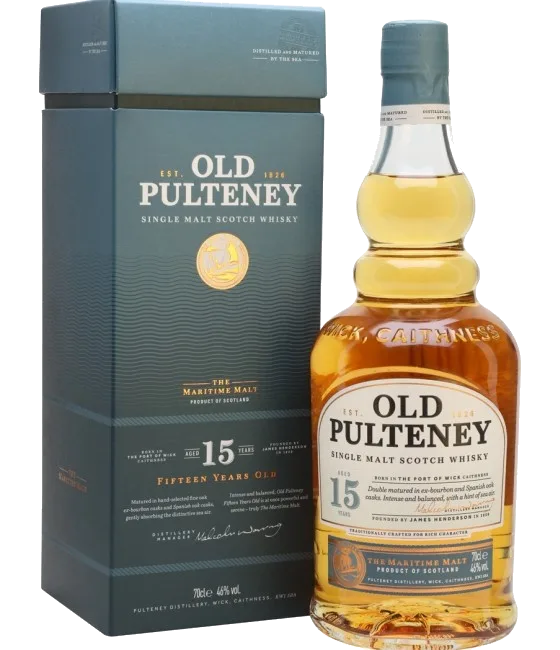 Old Pulteney 15 Years Old, fles bij slijterij t Bockje in Bathmen