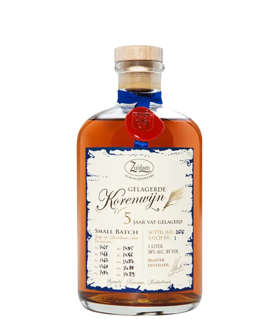 Zuidam Korenwijn 5 jaar 100 cl, fles bij slijterij t Bockje in Bathmen