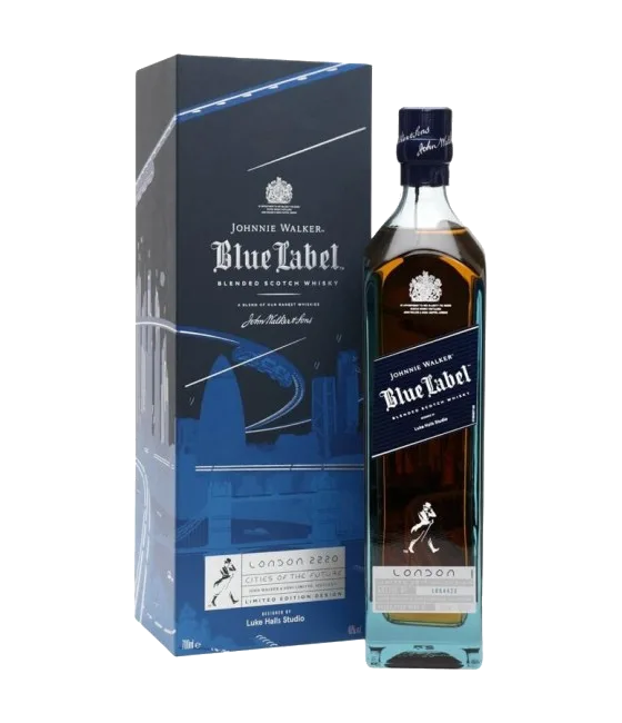 Johnnie Walker Blue Label London 2220, fles bij slijterij t Bockje in Bathmen