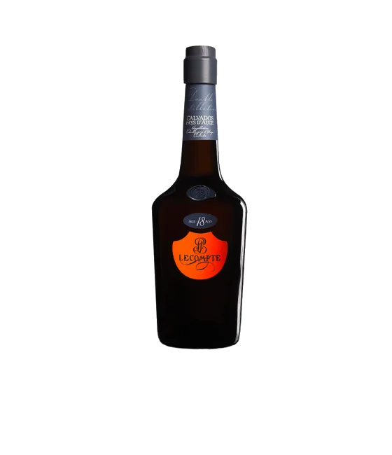 Lecompte Calvados 18 Years Old, fles bij slijterij t Bockje in Bathmen