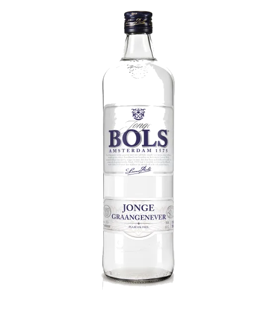Bols Jonge Graanjenever, fles bij slijterij t Bockje in Bathmen