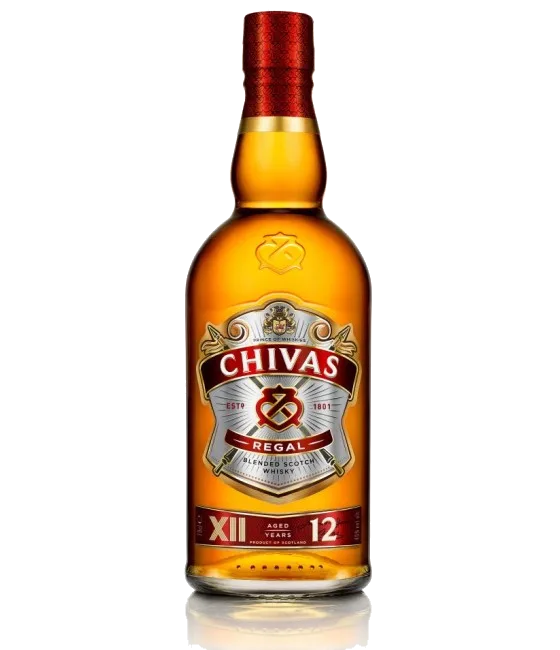 Chivas Regal Blended Scotch Whisky 12 Years Old, fles bij slijterij t Bockje in Bathmen