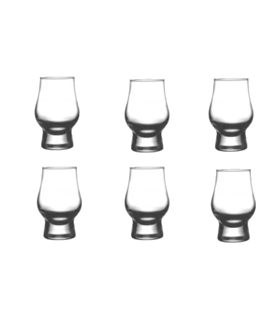 Perfect dram glas klein per 6 stuks, fles bij slijterij t Bockje in Bathmen