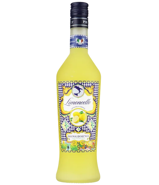 Bongiorno Limoncello, fles bij slijterij t Bockje in Bathmen
