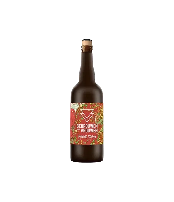 Gebrouwen door Vrouwen Pomme Saison, fles bij slijterij t Bockje in Bathmen