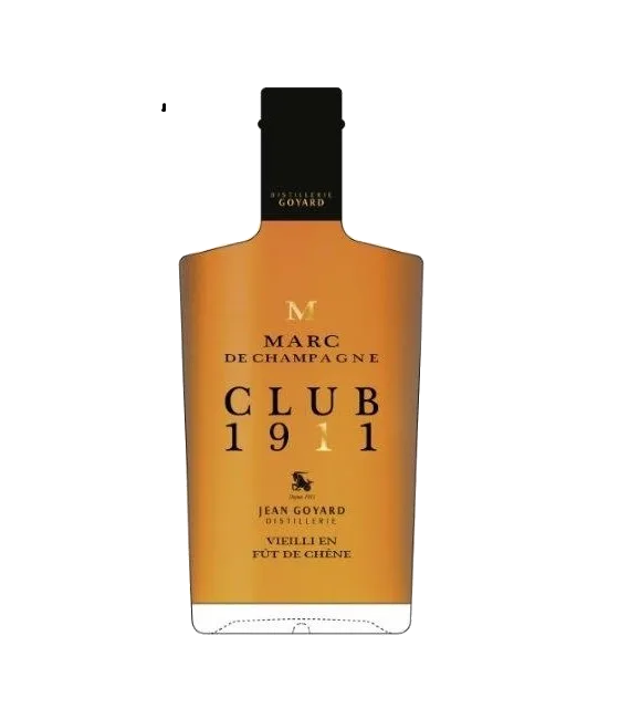 Jean Goyard Marc de Champagne Club 1911, fles bij slijterij t Bockje in Bathmen