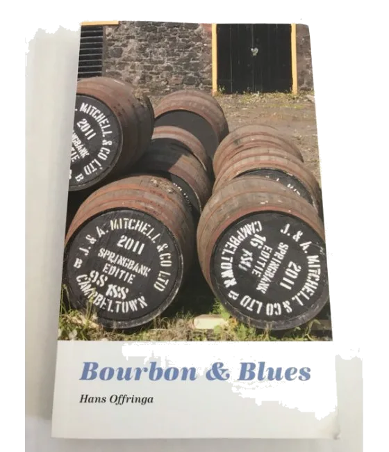 Bourbon & Blues Hans Offringa, fles bij slijterij t Bockje in Bathmen