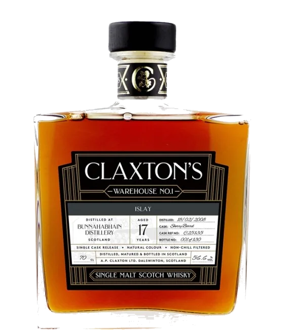 Claxton’s Warehouse No.1 Bunnahabhain 17 Years Old 2008