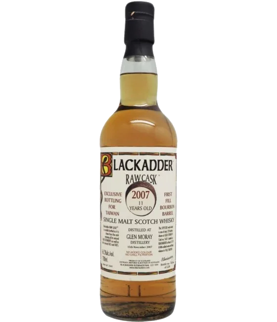 Blackadder Raw Cask 10 Years Old Glen Moray 2007, fles bij slijterij t Bockje in Bathmen