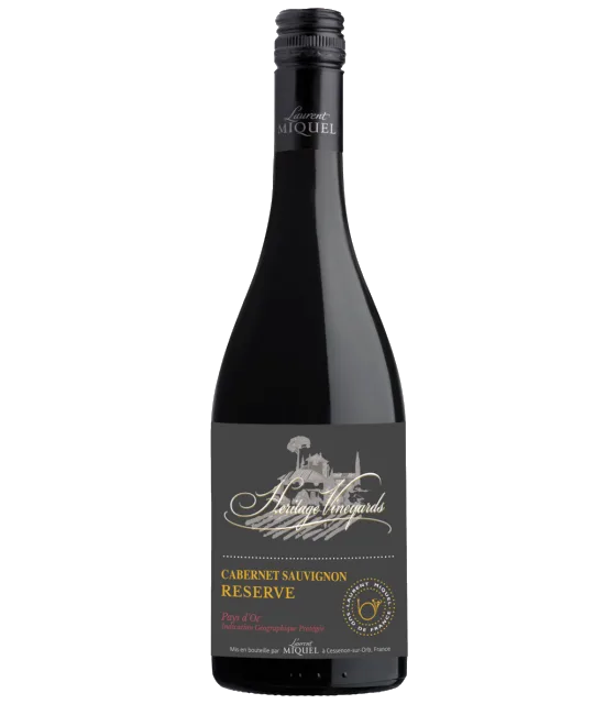 Laurent Miquel Héritage Vineyards Cabernet Sauvignon Réserve, fles bij slijterij t Bockje in Bathmen