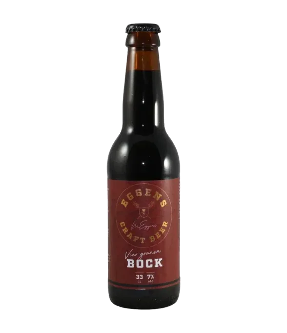 Eggens Vier Granen Bock, fles bij slijterij t Bockje in Bathmen