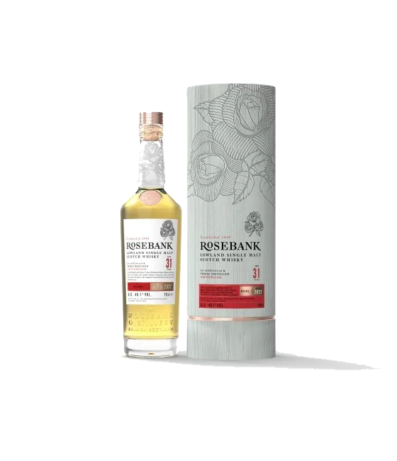 ROSEBANK 31 Years Old Lowland Single Malt whisky Release No. 2, fles bij slijterij t Bockje in Bathmen