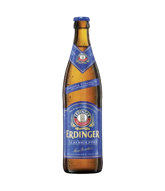 Erdinger Alcoholfrei, fles bij slijterij t Bockje in Bathmen