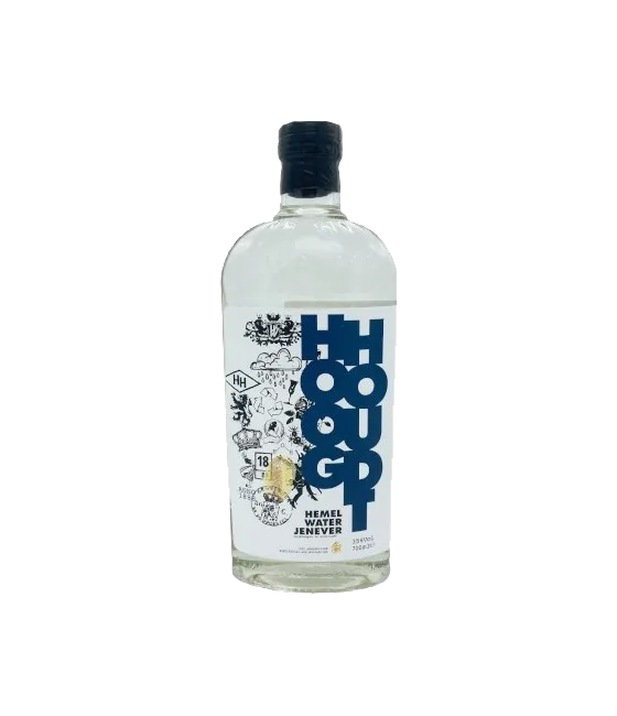 Hooghoudt Hemelwater Jenever, fles bij slijterij t Bockje in Bathmen