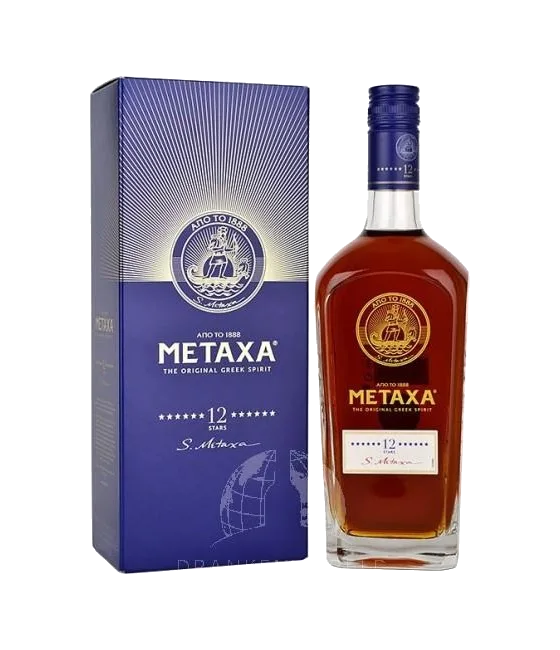Metaxa 12 stars, fles bij slijterij t Bockje in Bathmen