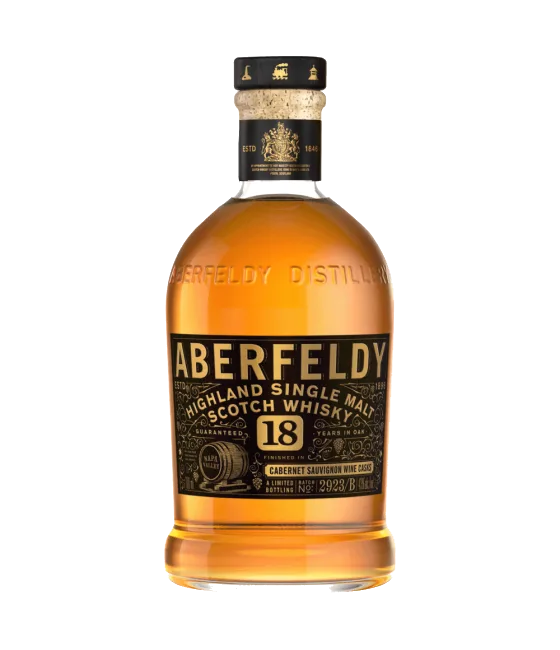 Aberfeldy 18 Years Old Red Wine Cask Napa Valley, fles bij slijterij t Bockje in Bathmen