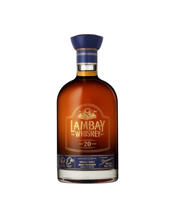 Lambay Single Malt 20 Years Old – Castle Prestige Edition, fles bij slijterij t Bockje in Bathmen