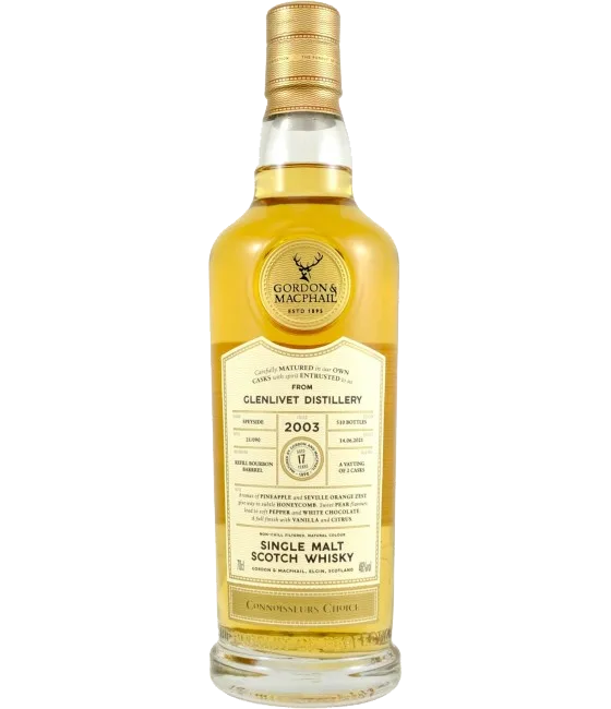 Gordon & MacPhail Connoisseurs Choice Glenlivet 17 Years Old 2003, fles bij slijterij t Bockje in Bathmen