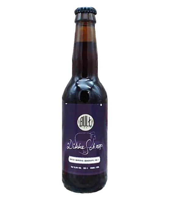 Brouwerij de Bult ’t Dikke Schaep ’25 Imperial Quadrupel No.3, fles bij slijterij t Bockje in Bathmen